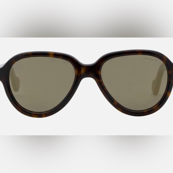 Moncler Aviator Sunglasses ML0043 52C Dark Havana 52mm - Picture 2 of 7